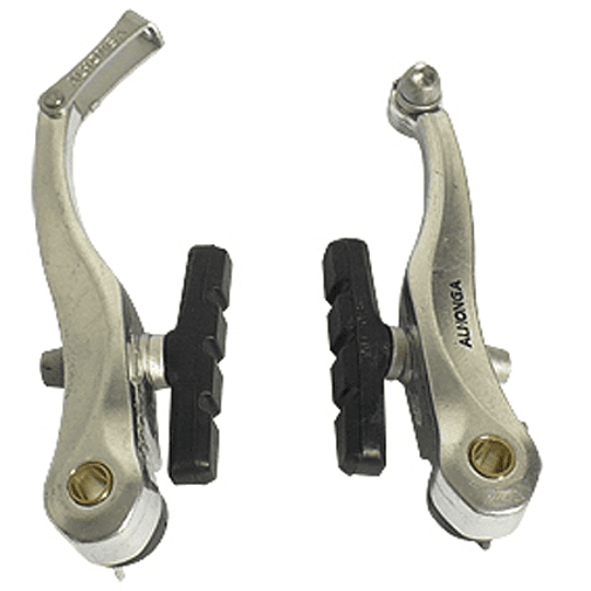 Herradura V Brake Aluminio Tuerca Plateada