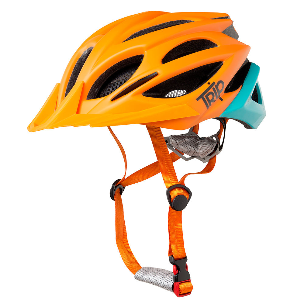 Casco Trip Mtb Naranjo Azul