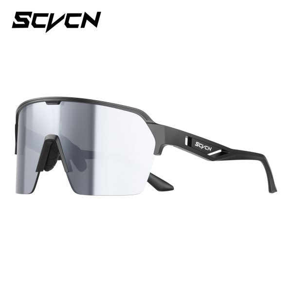 Lentes De Sol SCVN Marco Negro Mica Gris