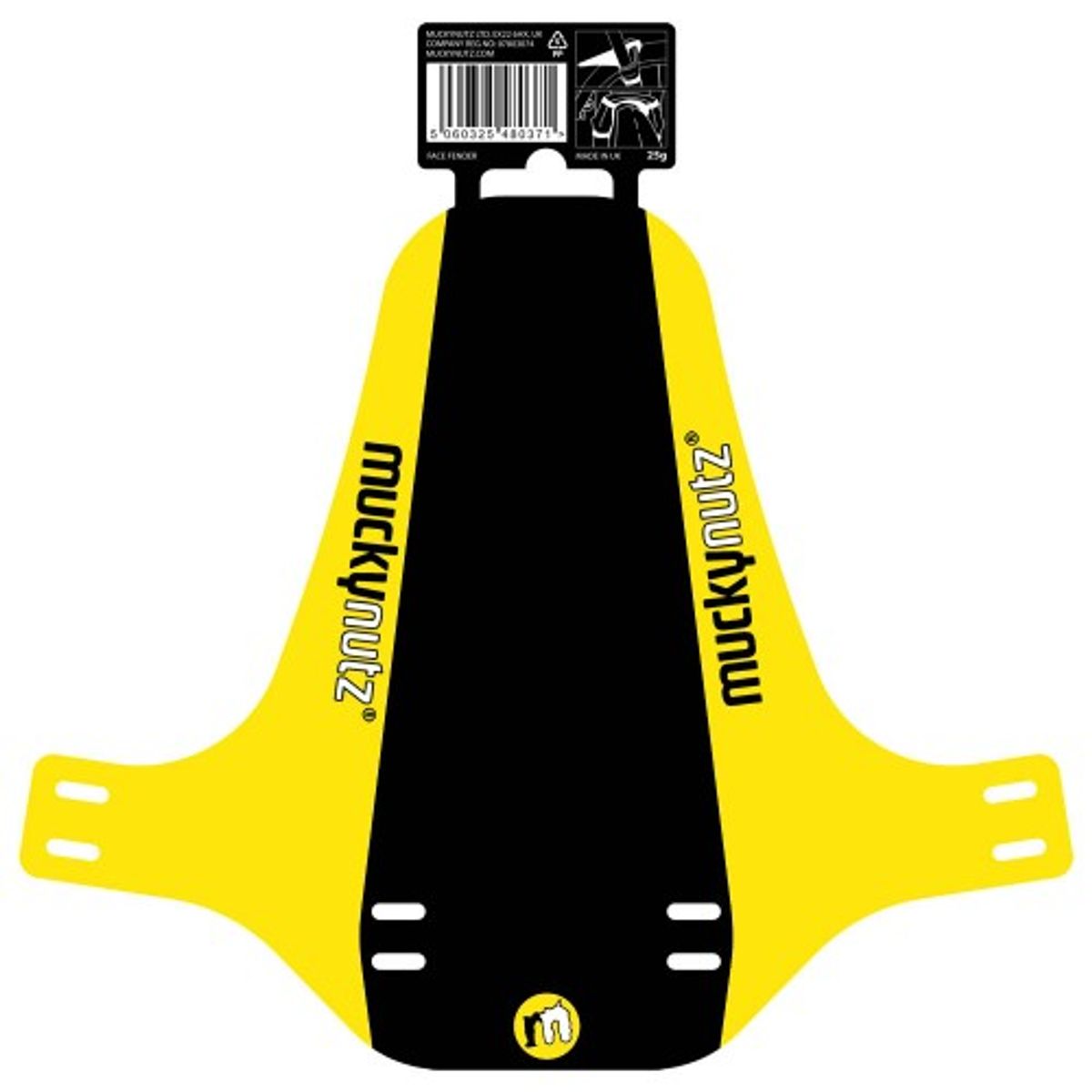 Tapabarro Mucky Nutz Delantero Negro Amarillo