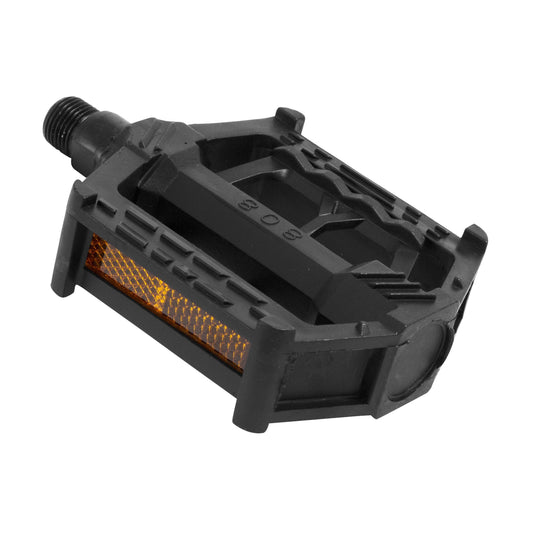 Pedal Mtb Negro Plomo Con Reflector