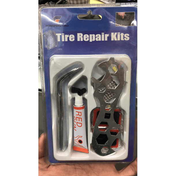 Kit Reparacion Parches Pegamento Desmontadores Llaves