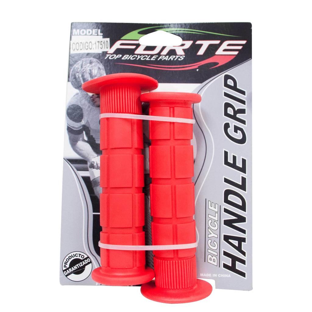 Puños Silicona Rojo Super Grip Con Protector