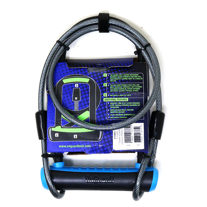 Candado OnGuard Llave U-Lock NS Cable 115x230mm Azul