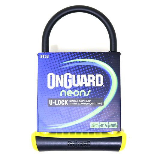 Candado OnGuard Llave U-Lock NS 115x230mm Amarillo