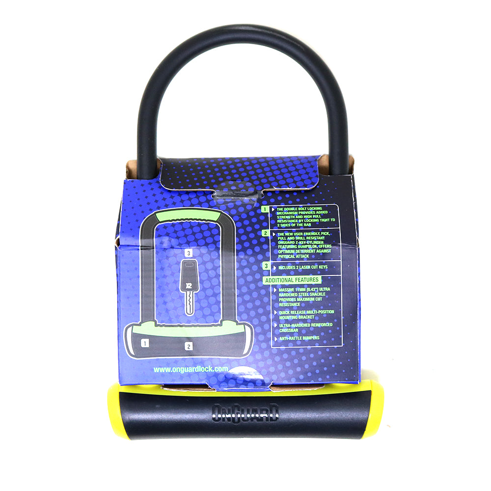 Candado OnGuard Llave U-Lock NS 115x230mm Amarillo