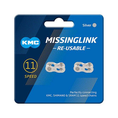 Conexión KMC Cadena CL555R 11V Plateado 2U