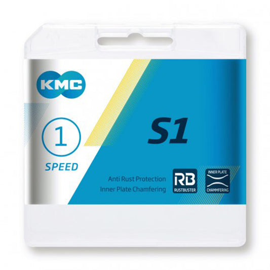 Cadena KMC S1 RB 1/2 x 1/8 Anti Oxido Gris