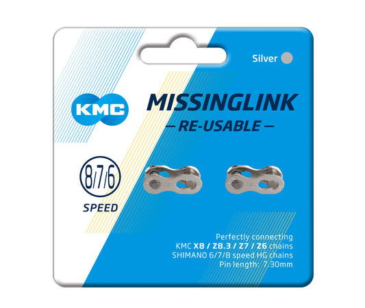 Conexión KMC Cadena CL573R 6/7/8V Plateado 2U