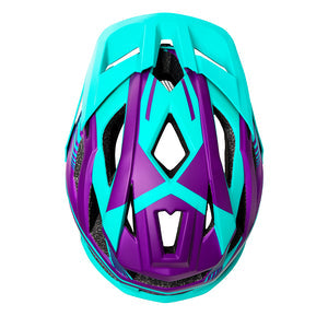 Casco Trip Enduro Morado Turquesa