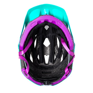 Casco Trip Enduro Morado Turquesa