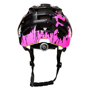 Casco Trip Enduro Negro Rosa Manchas