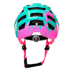 Casco Trip Enduro Turquesa Mancha Rosa