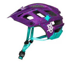 Casco Trip Enduro Morado Manchas