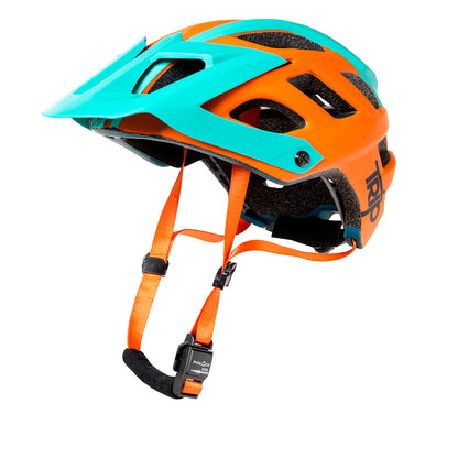 Casco Trip Enduro Naranjo Turquesa