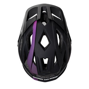 Casco Trip Enduro Lineas Negro Linea Morada