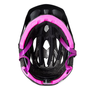 Casco Trip Enduro Lineas Negro Linea Morada