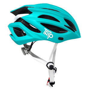 Casco Trip Mtb Turquesa Blanco