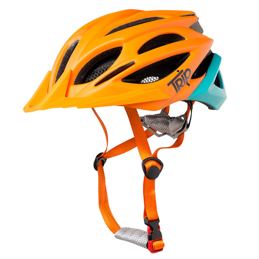 Casco Trip Mtb Naranjo Azul