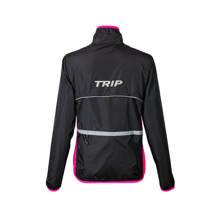 Cortaviento Trip Negro Rosado