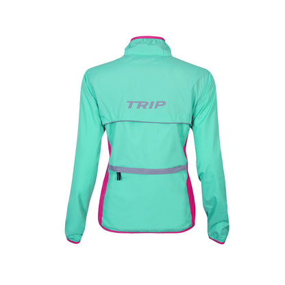Cortaviento Trip Turquesa Pink
