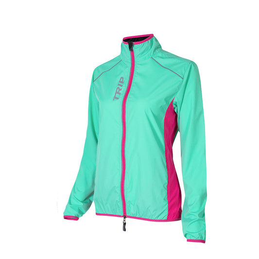 Cortaviento Trip Turquesa Pink