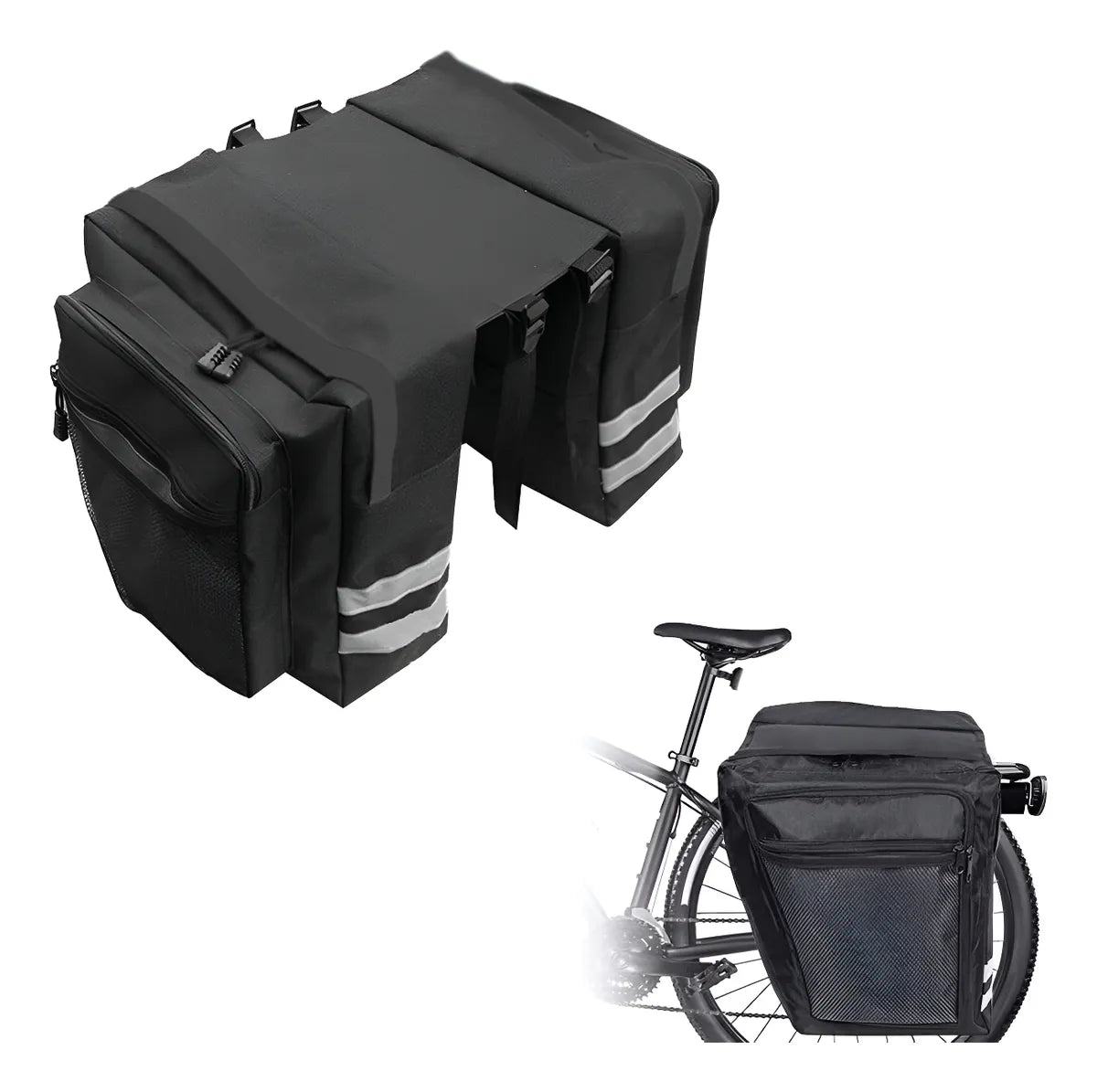 Alforja Para Bicicleta De Tela 70X