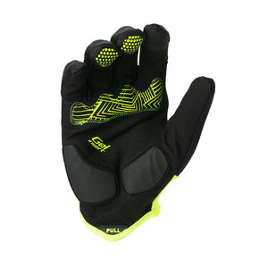 Guante Trip Negro Amarillo Fluor Dedo Largo