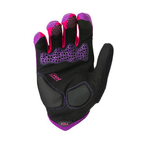 Guante Trip Morado Rosa Dedo Largo