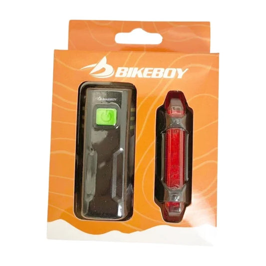 Kit de Luz Bikeboy Delantera 300Lm Trasera 15Lm