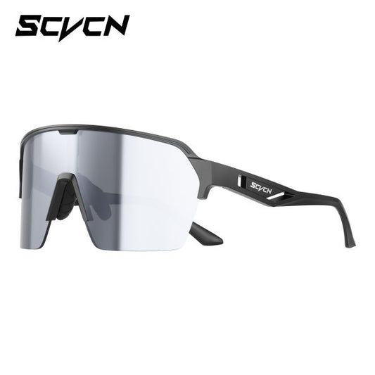 Lentes De Sol SCVN Marco Negro Mica Gris