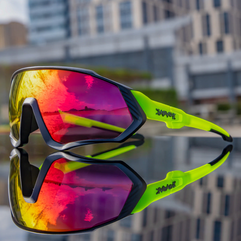 Lentes Kapvoe Polarizados Marco Negro Fluor Mica Roja