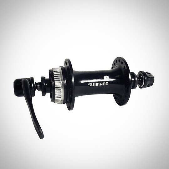 Maza Delantera Shimano Hb-Rm66 32H Negra 100Mm Axel