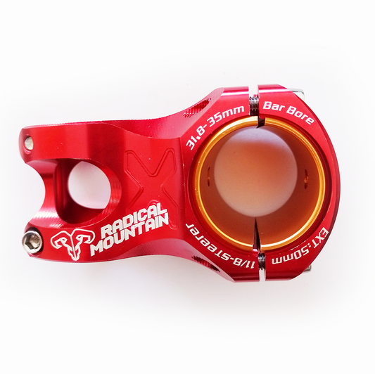 Tee Radical Mountain 35/31.8x50mm Rojo