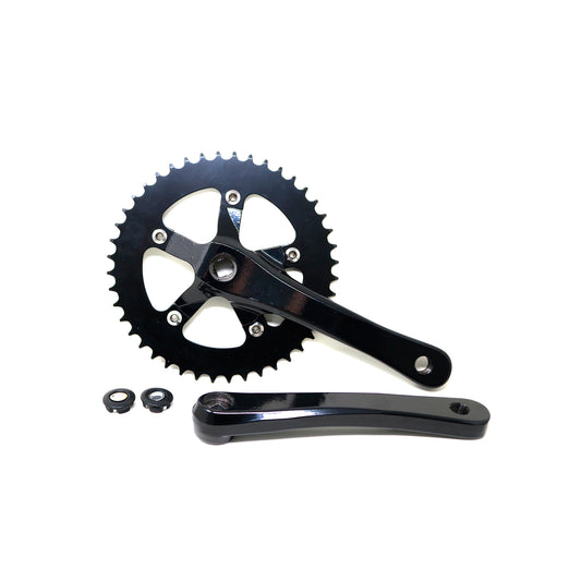 Volante Eje Cuadrado 44T 170mm Negro