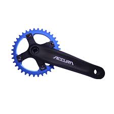 Volante Accura Monoplato Azul 36T 170mm
